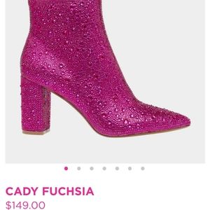 Brand New Betsey Johnson Cady Boots Fuschia Size 10